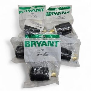 BRYANT Locking Connector Plug NEMA L6-30 30A 250V 70630NP 2P 3W Grounding, 5 New
